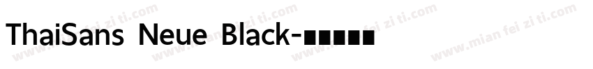 ThaiSans Neue Black字体转换